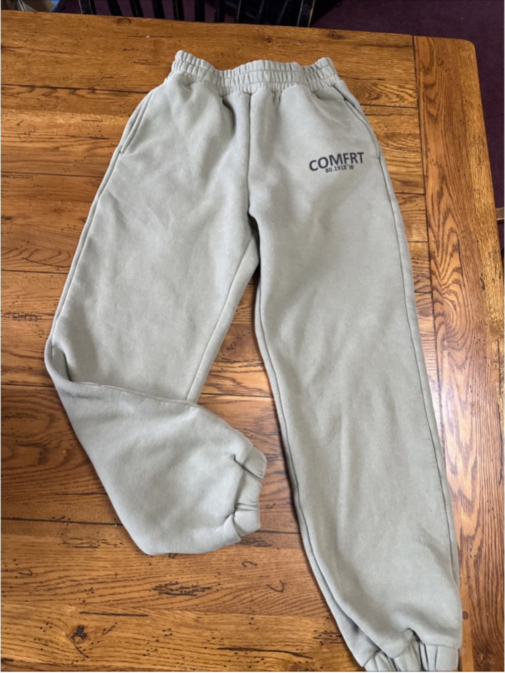 Comfrt Coordinate Sweatpants In Moss Size S Green R39